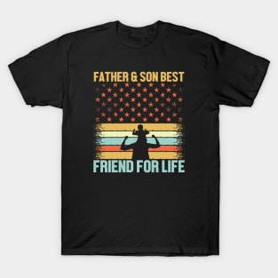 Father son best friends for life Retro Gift for Father’s day, Birthday, Thanksgiving, Christmas, New Year T-Shirt